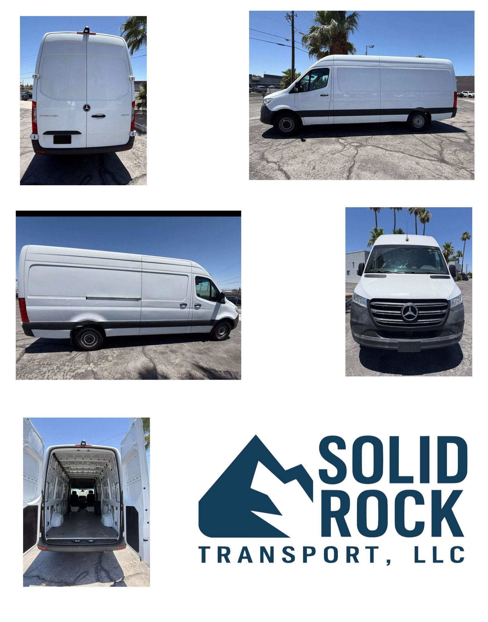 Solid Rock Transport van photos and logo